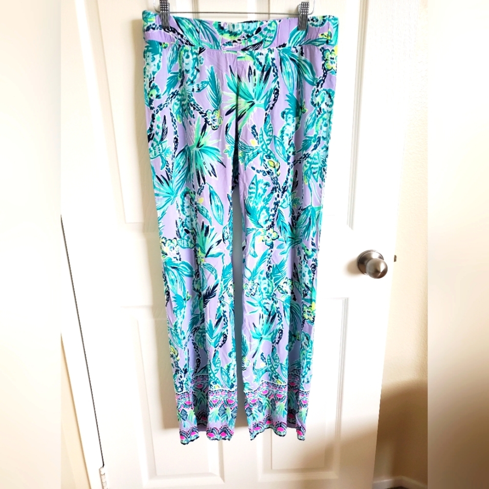 Lilly Pulitzer Tropical Print Pants Women's M